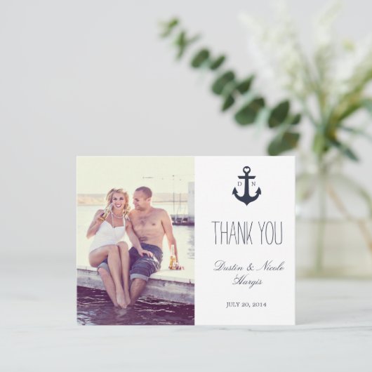 Nautisch danke Wedding | (Stehend Vorderseite)