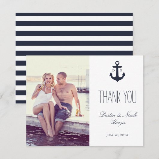 Nautisch danke Wedding | (Vorne/Hinten)