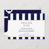 Nautisch, danken Marine-Streifen Ihnen Karten (Vorne/Hinten)