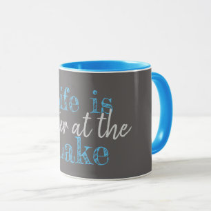 nautisch DAS LEBEN IST BESSER AM SEE Tasse