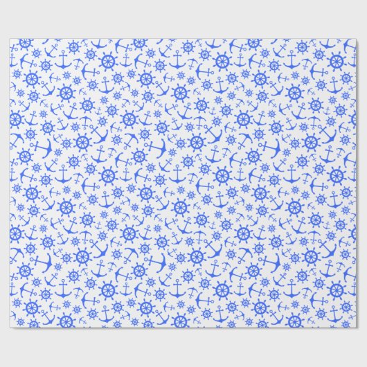 nautisch geschenkpapier (Flach)