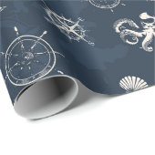 nautisch geschenkpapier (Rolleneckpunkt)
