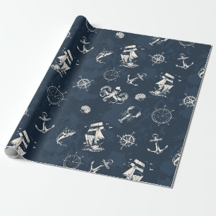 nautisch geschenkpapier