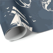nautisch geschenkpapier (Rolleneckpunkt)
