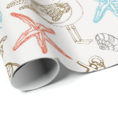 nautisch geschenkpapier (Rolleneckpunkt)