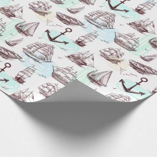 nautisch geschenkpapier (Ecke)