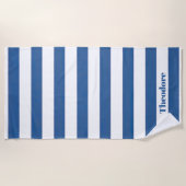 Nautisch gestreift strandtuch (Vorderseite)