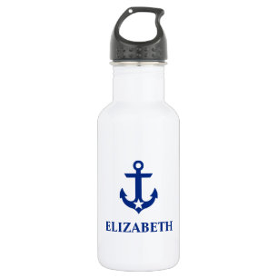 Nautisch Ihr Namensanker-Stern Edelstahlflasche