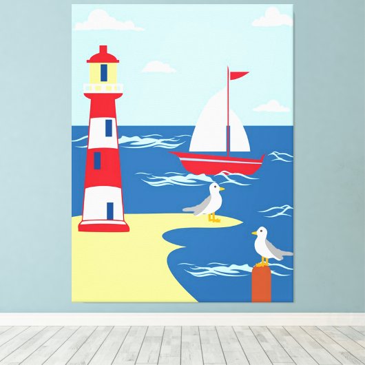 nautisch leinwanddruck (Insitu (Holzboden))