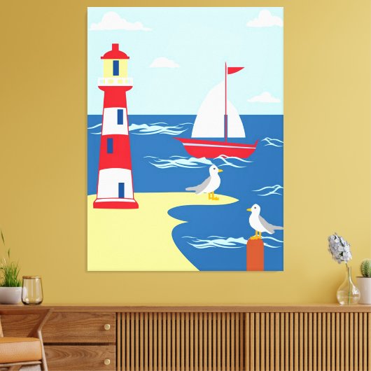 nautisch leinwanddruck (Insitu (Wohnzimmer))