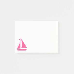 Nautisch Rosa Segelboot - Schiff Boot Post-it Klebezettel