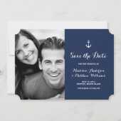 nautisch | Save the Date Fotokarte (Vorderseite)