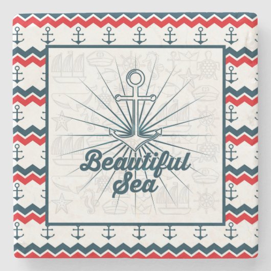 nautisch steinuntersetzer (Vorderseite)