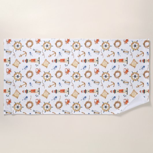 nautisch strandtuch (Vorderseite)