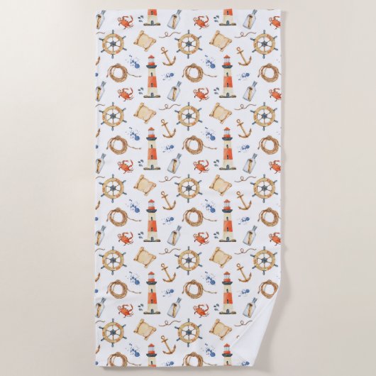 nautisch strandtuch (Vorderseite)