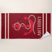 nautisch strandtuch (Vorderseite)