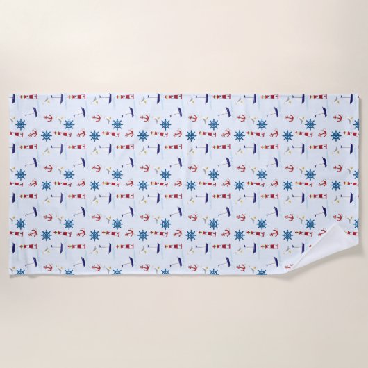 nautisch strandtuch (Vorderseite)