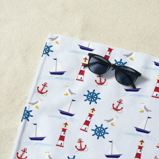 nautisch strandtuch (Beispiel)