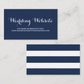 nautisch | Website-Karte für Hochzeiten Begleitkarte (Vorne/Hinten)