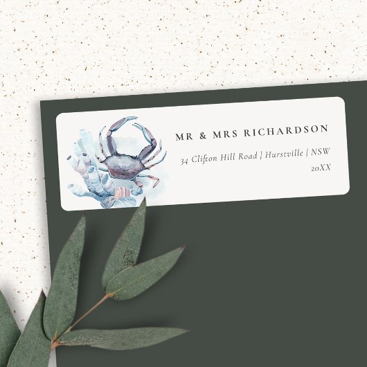 Nautische Adresse des verseuchten Unterwasserkrebs