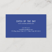 Nautische Anchor-Maske mit blauem Gummi Visitenkarte (Rückseite)