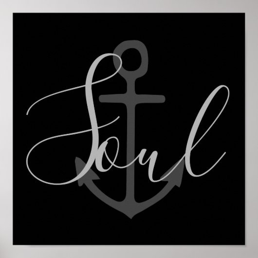 nautische ANCHOR-SOUL | Poster (Vorne)