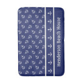 Nautische Anker der Marine Badematte (Vorderseite Vertikal)