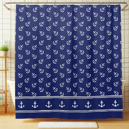 Nautische Anker der Marine Duschvorhang