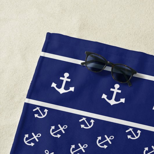 Nautische Anker der Marine Strandtuch (Beispiel)