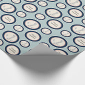 Nautische Anker Geschenkpapier (Ecke)