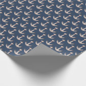 Nautische Anker mit Seile Geschenkpapier (Ecke)