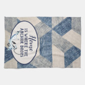 Nautische Anker mit Zitat Geschirrtuch (Horizontal)