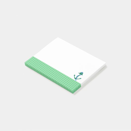 Nautische Anker Post-it Klebezettel (angewinkelt)