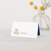 Nautische Anker Sitzmöbel Stehender Escort Platzkarte (Vorderseite)