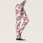 Nautische Anker und Ozeankorallen, Fun Tropical Leggings<br><div class="desc">Leggings mit einem Muster von nautisch blauen Ankern und Meereskorallen. Ideal für einen tropischen Strandurlaub oder Hochzeit,  für das Training oder für alltägliche Spaßabnutzung.</div>