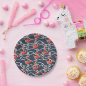 Nautische Anker und Seilmuster Pappteller (Party)