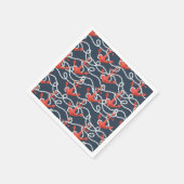 Nautische Anker und Seilmuster Serviette (Ecke)