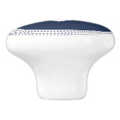 Nautische Anker- und Seiltafel Keramikknauf (Seitenansicht)