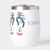 Nautische Anker- und Streifen-Dreh (Vorderseite)