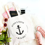 Nautische AnkerEDITABLE Gastgeschenk Hochzeit Tasc Tragetasche<br><div class="desc">Eine einfach bezaubernde,  personalisierte Tasche,  die sowohl stilvoll als auch funktional ist. Vollständig bearbeitbare Farbe,  einschließlich der Herzfarbe. Design © Berry Berry Sweet. Besuchen Sie unsere Website www.berryberrysweet.com für passende Artikel und stilvollere Designs.</div>