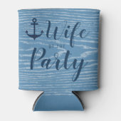 Nautische AnkerEhefrau des Party Bachelorette Dosenkühler (Vorderseite)