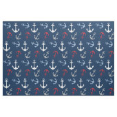 Nautische Ankermuster | Red White Navy Blue Stoff (Fat Quarter (45,7 x 55,9 cm))