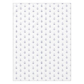 Nautische Ankernacht blau-weiß Muster Meer Tischdecke (Vorderseite)