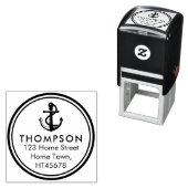 Nautische AnkerRücksendeadresse Permastempel (Beispiel)
