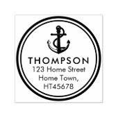 Nautische AnkerRücksendeadresse Permastempel (Design)