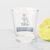 Nautische AnkerSEE AM Personalisierten TAG Schnapsglas (Rückseite)