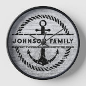 Nautische Ankersignatur Uhr (Vorderseite)