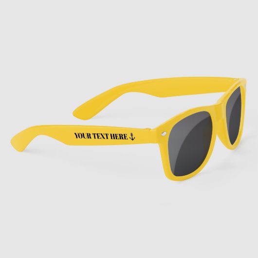 Nautische Ankersonnenbrille mit eigenem Bootsnamen (Rechts)