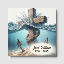 Nautische Ankerstelle und Kreuz für den Gedächtnis Gästebuch