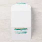 Nautische Aquarellbilder für Hochzeiten All In One Einladung (Außenbereich)